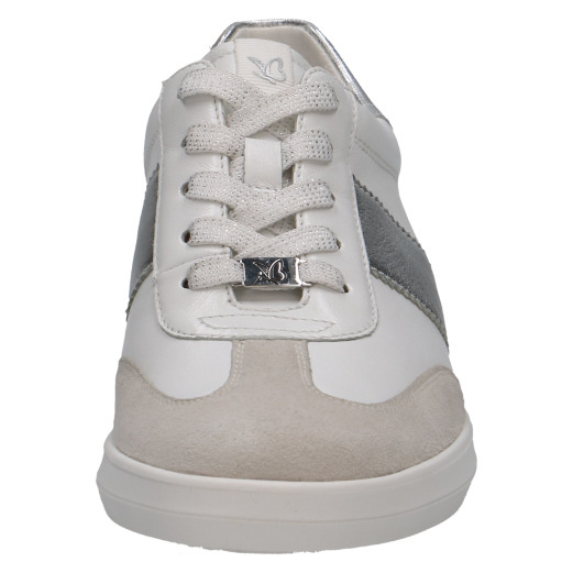 Buty damskie sneakersy sportowe białe Caprice 23705 skóra sznurowane