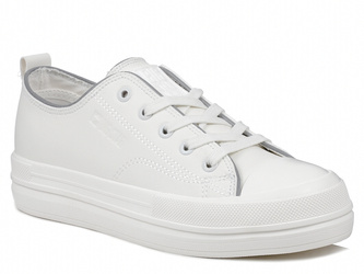 Trampki damskie białe Big Star NN274847 sneakersy ekoskóra platforma