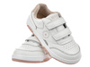 Buty dziecięce białe Big Star OO374095 dziewczęce skórzane na rzepy
