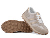 Sneakersy damskie beżowe skórzane S.Barski LR61-7096 sportowe sznurowane