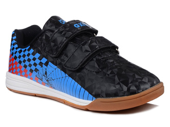 Buty sportowe dziecięce chłopięce halówki na rzepy czarne Axim 5H25093C