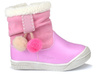 Trzewiki dziecięce dziewczęce różowe ocieplane 1Z20038 Wojtyłko na suwak