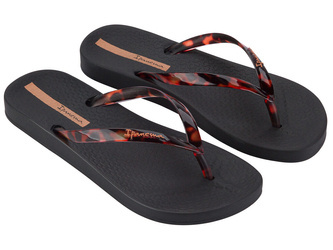 Klapki damskie japonki Ipanema 83475-AR100 basenowe plażowe czarne