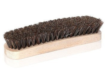 Szczotka do butów duża z włosia końskiego drewniana Kaps 20 cm