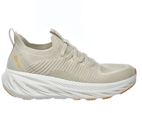 Sneakersy damskie beżowe Big Star RR274A133 sportowe tekstylne lekkie