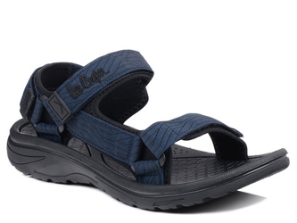 Sandały męskie sportowe granatowe Lee Cooper 3551MA na rzepy lekkie