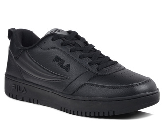 Buty męskie sportowe czarne Fila Rega sznurowane ekoskóra niskie