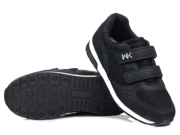 Buty dziecięce chłopięce sportowe na rzepy wkładka skóra Wojtyłko 24396