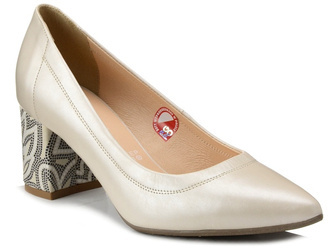 Czółenka buty damskie Bioeco 5841 skórzane