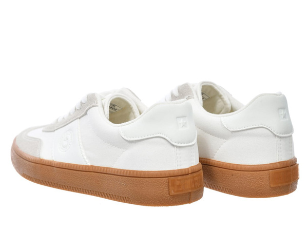 Sneakersy damskie białe Big Star RR274804 sportowe sznurowane wygodne