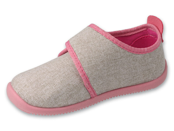 Kapcie dziecięce barefoot Befado 902X020 Dziewczęce do przedszkola rzep
