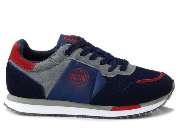 Buty sportowe dziecięce BIG STAR GG274A055 granatowo szare wygodne