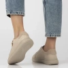 Sneakersy damskie beżowe Filippo DP6860/26 BE skórzane sznurowane lekkie