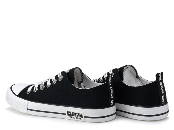 Trampki damskie Big Star KK274102 tenisówki klasyczne czarne niskie