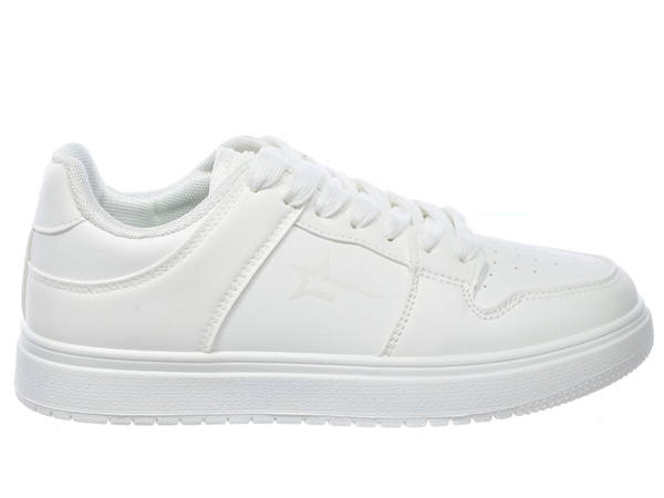 Sneakersy damskie całe białe Big Star RR274A241 sportowe sznurowane