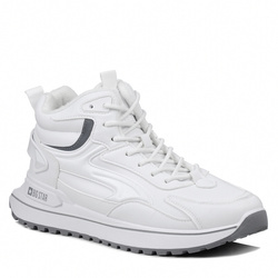 Buty męskie sportowe zimowe białe Big Star OO174679 ocieplane polarem