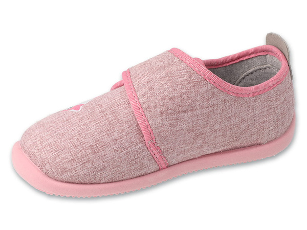 Kapcie barefoot dziewczęce Befado 902X041 dziecięce do przedszkola  rzep