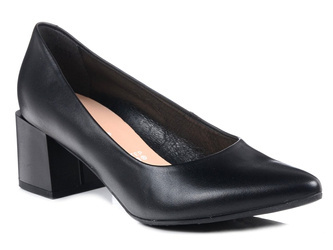 Czółenka damskie na obcasie Bioeco 5913 skóra