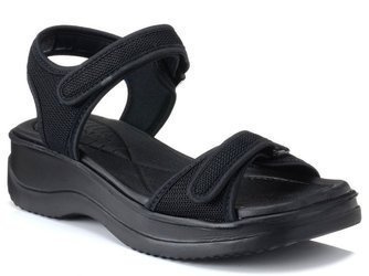 Sandały damskie Azaleia 18451 czarne na platformie na rzepy wygodne