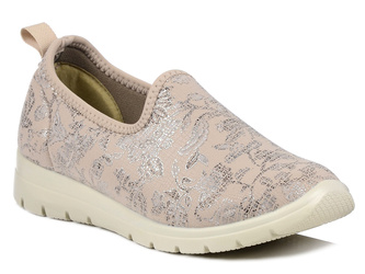 Półbuty damskie beżowe Sanital Flex SC111.13 na haluksy elastyczne