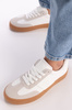 Sneakersy damskie białe Big Star RR274804 sportowe sznurowane wygodne