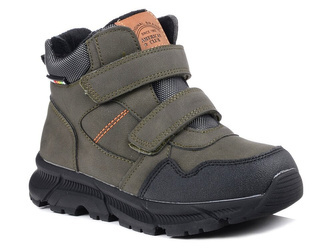 Buty dziecięce chłopięce zimowe American Club XD 141 ocieplane na rzepy