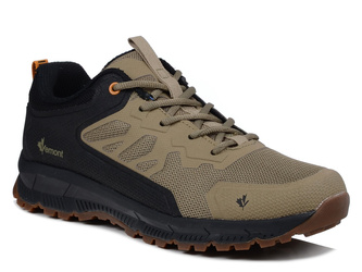 Buty męskie trekkingowe khaki Vemont 9AT2560K sznurowane z membraną