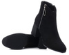 Botki damskie na obcasie S.Barski L1012 czarne zamszowe ocieplane