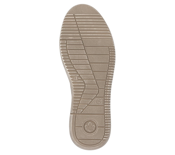 Półbuty męskie beżowe Rieker 10405 tęgość H letnie skórzane sznurowane