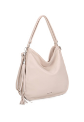 Torebka damska klasyczna beżowa na ramię ekoskóra Luigisanto HS6506