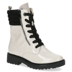 Botki damskie zimowe ocieplane trapery skórzane Caprice 25212