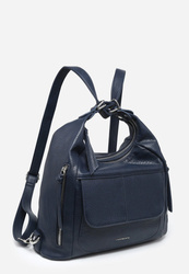 Torba plecak damski ekoskóra granatowa Luigisanto V6816 stylowa