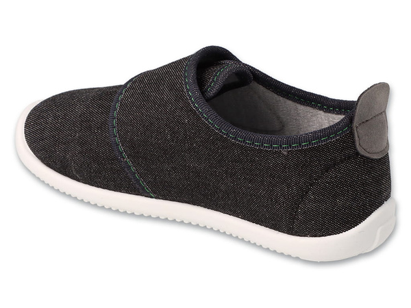 Kapcie dziecięce barefoot  Befado 902X042 chłopiece do przedszkola rzep