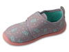Kapcie dziecięce barefoot Befado 902X057 dziewczęce do przedszkola szare