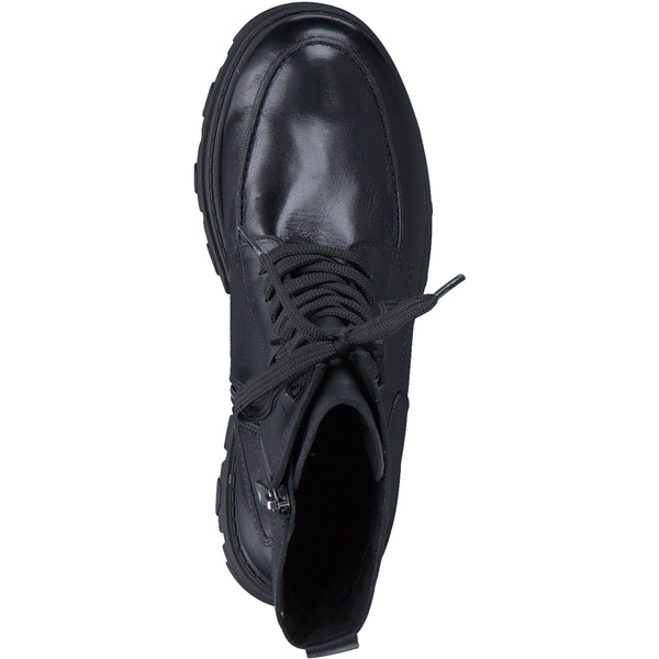 Botki damskie skórzane Marco Tozzi 25209 na platformie zimowe  ocieplane