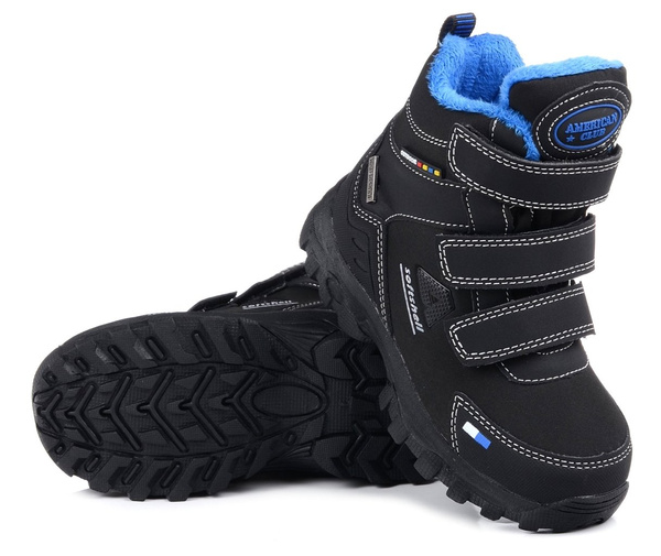Buty dziecięce chłopięce zimowe American Club 90/22 śniegowce ocieplane