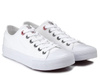 Całe białe trampki damskie Cross Jeans HH2R4017 klasyczne sznurowane