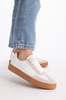 Sneakersy damskie białe Big Star RR274804 sportowe sznurowane wygodne