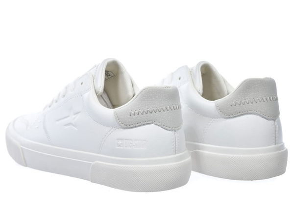 Buty męskie sportowe całe białe Big Star RR174332 sneakersy sznurowane