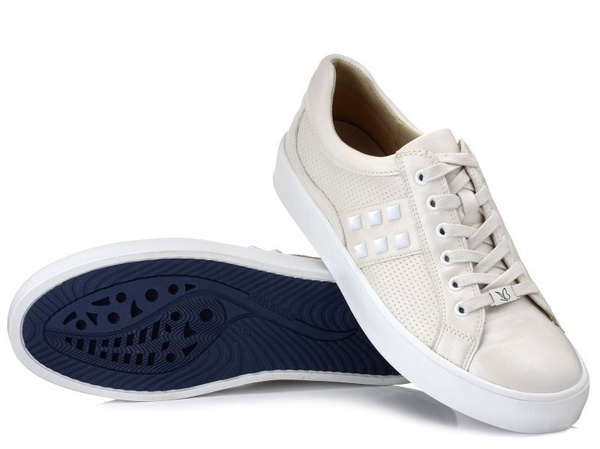 Sneakersy damskie beżowe CAPRICE 23657 skórzane lekkie na platformie