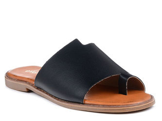 Klapki damskie czarne  Evento 4586 japonki letnie eleganckie płaskie