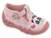 Kapcie dziewczęce różowe Befado 110P520 domowe do przedszkola na zapinki