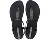 Sandały japonki damskie płaskie czarne Ipanema 83692-BD624 na lato