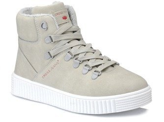 Buty damskie młodzieżowe zimowe ocieplane Cross Jeans EE2R4104 za kostkę