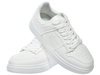 Sneakersy damskie całe białe Big Star RR274A241 sportowe sznurowane