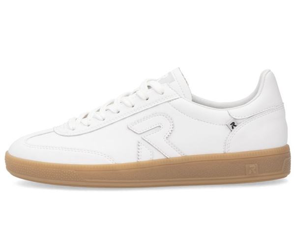 Buty damskie Rieker W2200-80 białe skórzane sneakersy półbuty sportowe