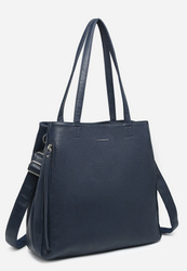 Torebka damska miejska do ręki i na ramię niebieska Luigisanto V5081