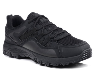 Buty męskie sportowe lekkie Big Star SS174277 sznurowane całe czarne
