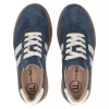 Sneakersy damskie na platformie skórzane niebieskie Filippo DP6776/25 