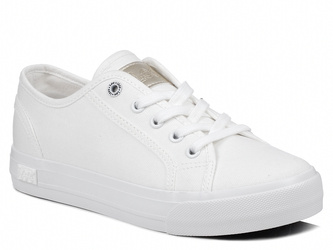 Trampki damskie białe Lee Ava tenisówki tekstylne sznurowane klasyczne